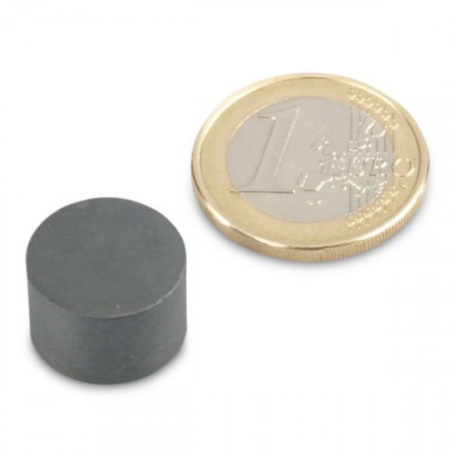 Disco magnético Ø 15,0 x 10,0 mm Y35 ferrita - sujeta 750 g