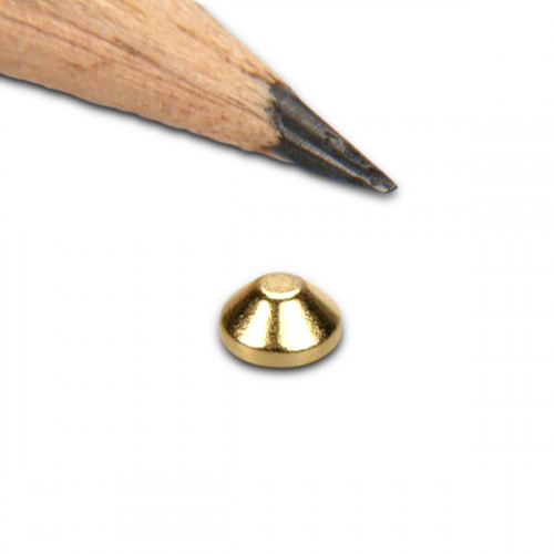 Cono magnético Ø 4,0 x 2,0 x 2,0 mm N45 oro