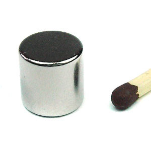 Disco magnético Ø 10,0 x 10,0 mm N48 níquel - sujeta 4,2 kg