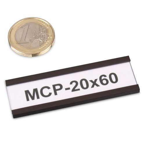 Perfil C magnético 60 x 20 mm con papel y lámina protectora