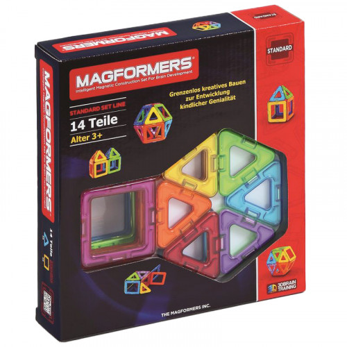 MAGFORMERS - 14 piezas Set básica de imanes 274-05