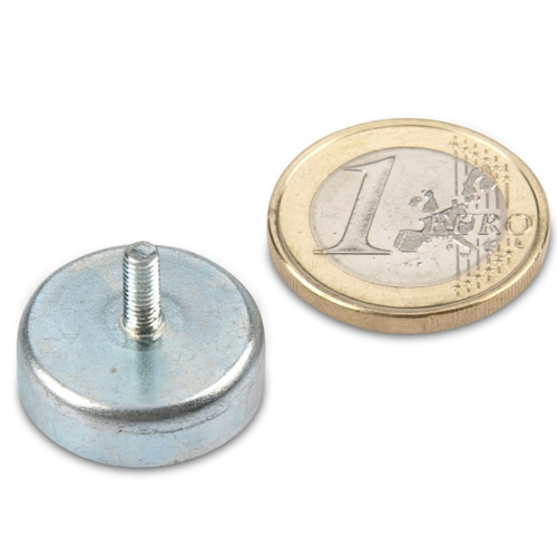 Pinza plana de ferrita Ø 20,0 x 6,0 mm, rosca M3x7 - sujeta 3 kg