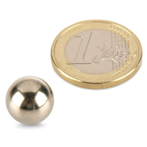 bola de acero Ø 12,7 mm níquel - ¡no es un imán!