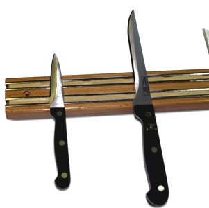 Barra magnética, barra para cuchillos, de madera 460 mm NUEVO