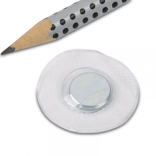 Disco magnético Ø 12x2 mm para coser, cubierta redonda de PVC
