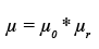 formel: definition der magnetischen permeabilität